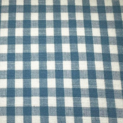 Diamond Textiles - Farmhouse Homespuns - 1/4" Gingham Square, Chambray Blue