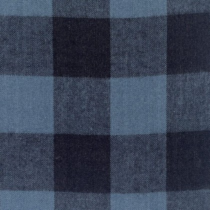Diamond Textiles - Yarn Dyed Brushed Flannel - Large Buffalo Plaid, Blue