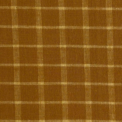 Diamond Textiles - Yarn Dyed Brushed Flannel - Squares, Dark Gold