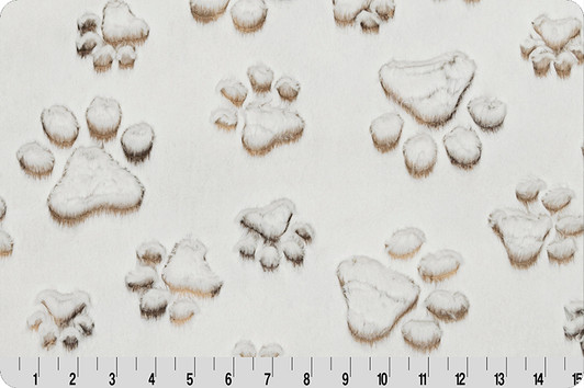 Shannon Fabrics - Luxe Cuddle - Prism Paws, Coca Mocha