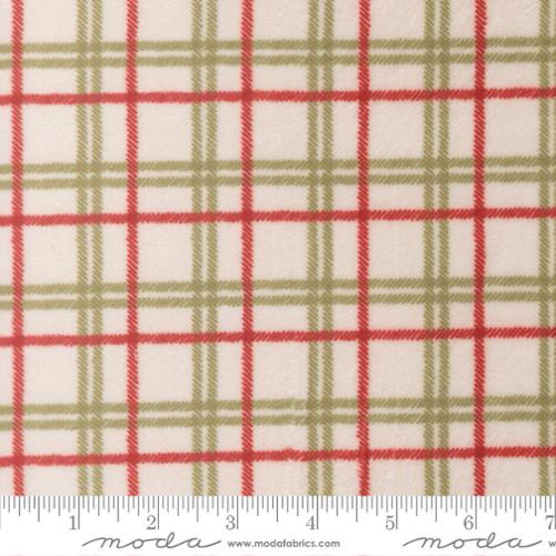 Moda - Quilting Cuddle - Christmas Eve - Yuletide Plaid, Snow