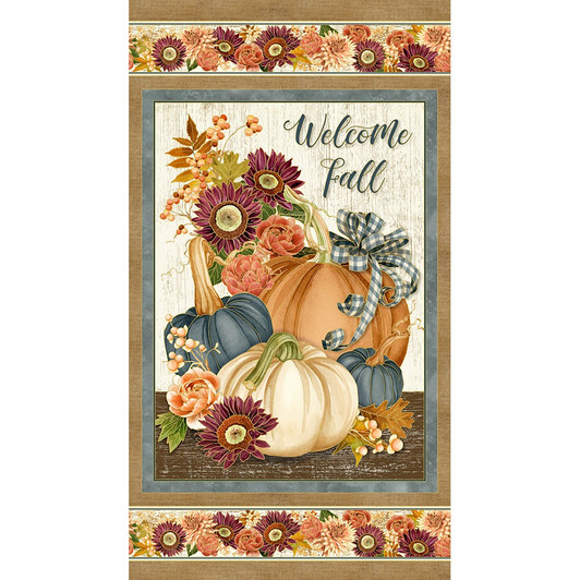 Robert Kaufman - Hello Fall - 24" Welcome Fall Panel, Harvest