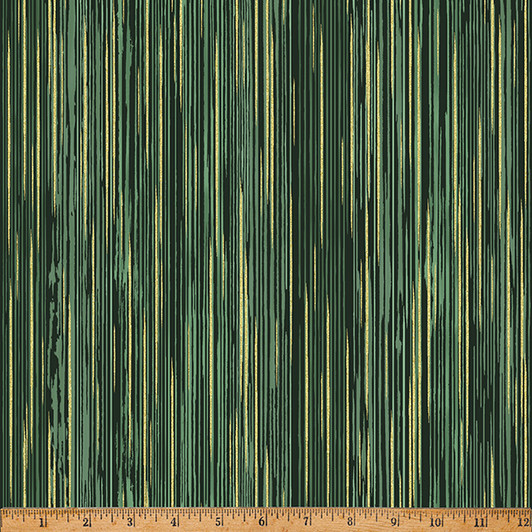 Hoffman California - In A Pear Tree - Streaky Lines, Eucalyptus/Gold