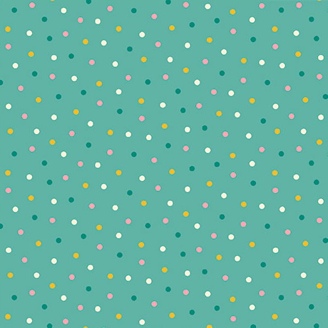 Quilting Treasures - Flora & The Fox - Dot, Turquoise