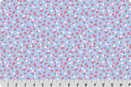 Shannon Fabrics - Quilting Cuddle - Cottage Rose Lane - Kensington, Blue Bonnet