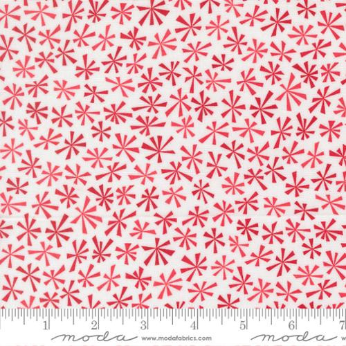 Moda - Snow Time - Tinsel, Winter White Red