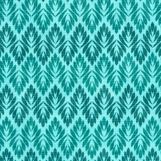 Robert Kaufman - Quilter's Linen - Garden Walk - Leaf Design, Sea Mist
