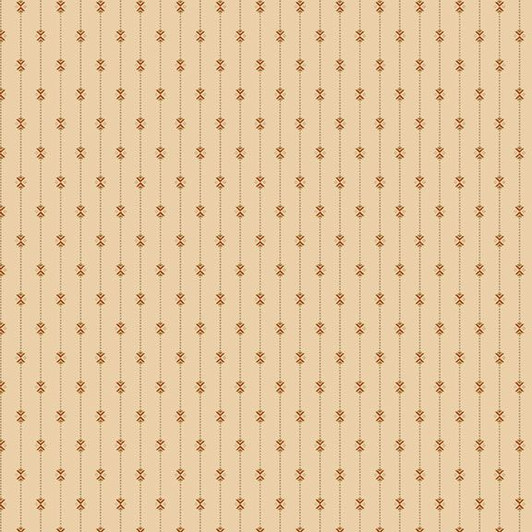 Marcus Fabrics - Black Sheep Cottons - Bowtie Stripe, Cream