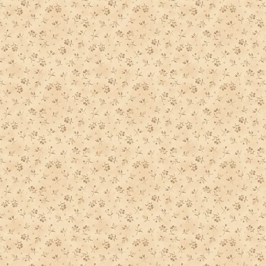 Marcus Fabrics - Black Sheep Cottons - Country Flowers, Cream