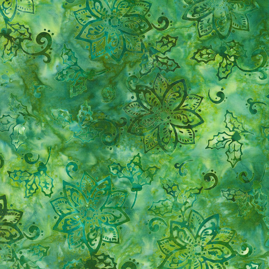 Robert Kaufman - Artisan Batiks: Christmas Cheer, Green