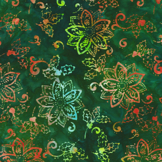 Robert Kaufman - Artisan Batiks: Christmas Cheer, Emerald