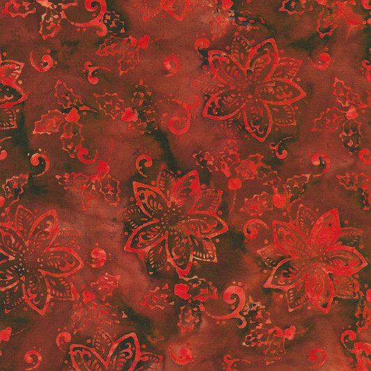 Robert Kaufman - Artisan Batiks: Christmas Cheer, Wine