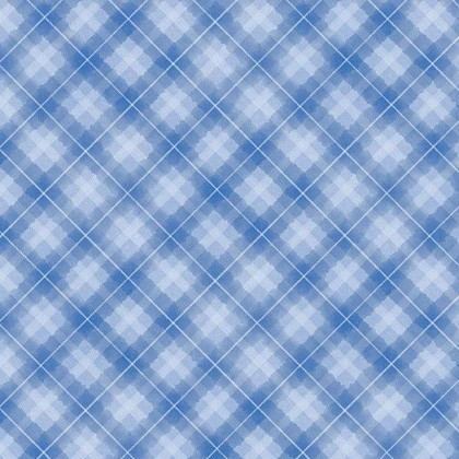 Wilmington Prints - Let it Snow-Man! - Plaid, Blue