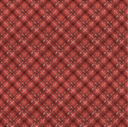 Wilmington Prints - The Jolly North - Plaid, Red
