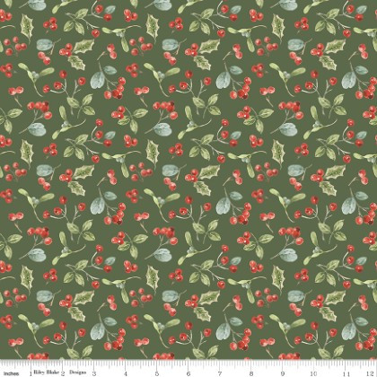 Riley Blake - Holiday Spirit - Berries, Green