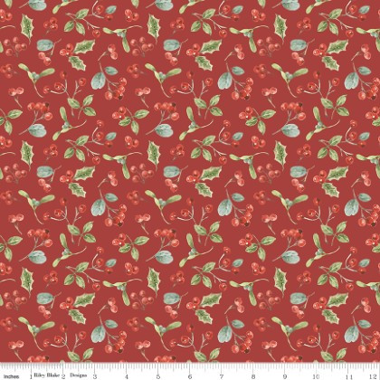 Riley Blake - Holiday Spirit - Berries, Red