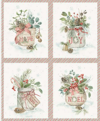 Riley Blake - Holiday Spirit - 36" Season's Greetings Pillow Panel