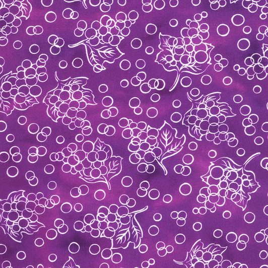 Robert Kaufman - Wishwell: Garden Goodness, Grape