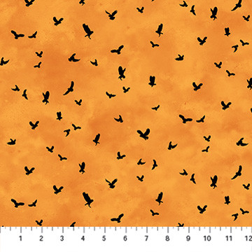 Northcott - Night Owl - Owl Mini, Orange