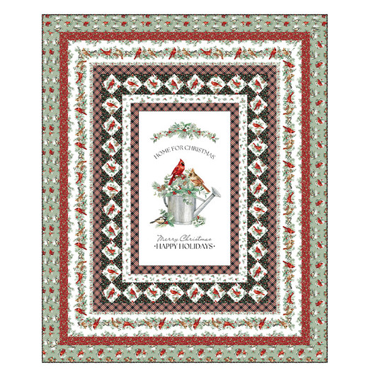 Northcott Pattern - Home For Christmas - Size
