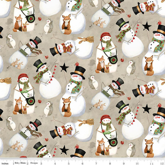 Riley Blake - Northern Christmas - Snowmen, Neutral