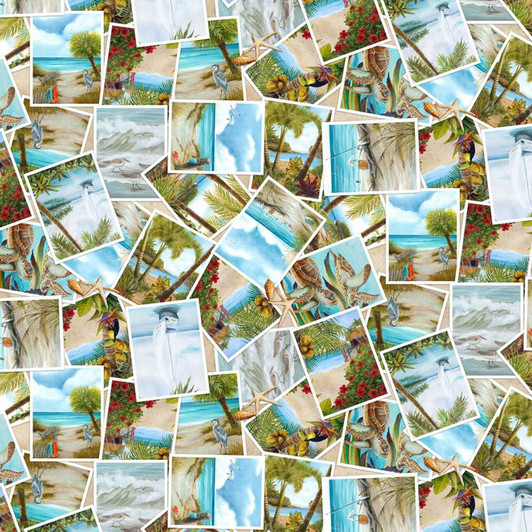 Henry Glass - Window to Paradise - Postcard Tossed, Sand