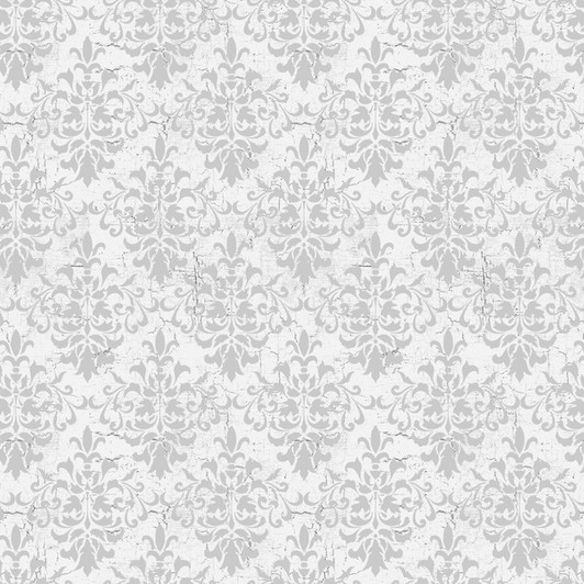 Blank Quilting - Silent Night - Damask, Silver