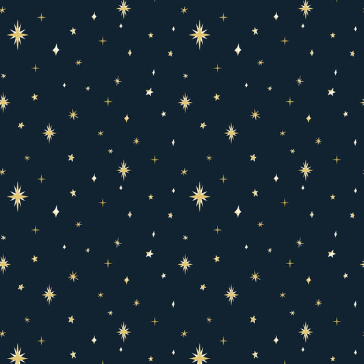 Blank Quilting - Silent Night - Stars, Navy