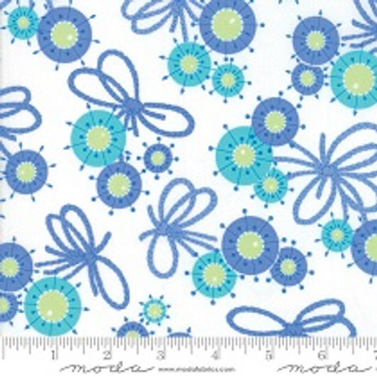 Moda - Flower Sacks - Flower Yarn Ties, Blue
