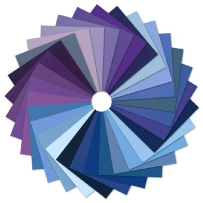 Robert Kaufman - KONA BOM: Color Patchwork Party, Tanzanite