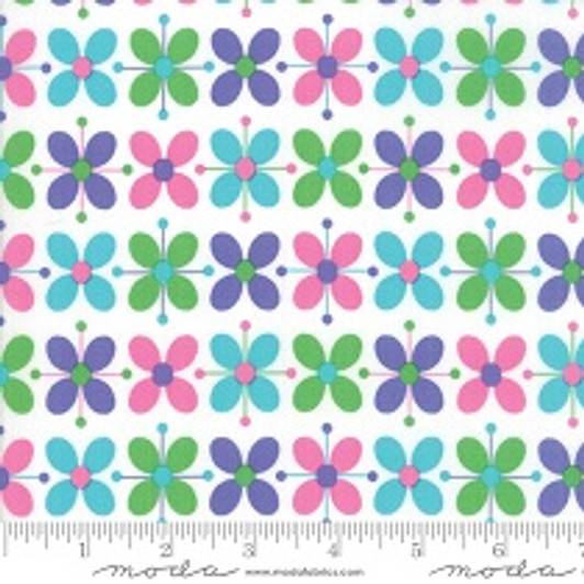 Moda - Flower Sacks - Flower Power, White