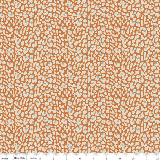 Riley Blake - Leo & Savannah - Leopard, Orange