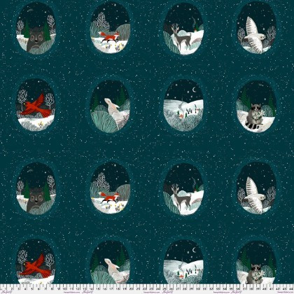 Free Spirit - Silent Night - Circled Animals, Tile