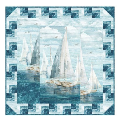 Northcott Pattern - Split Reflection - Featuring Smooth Sailing Collection