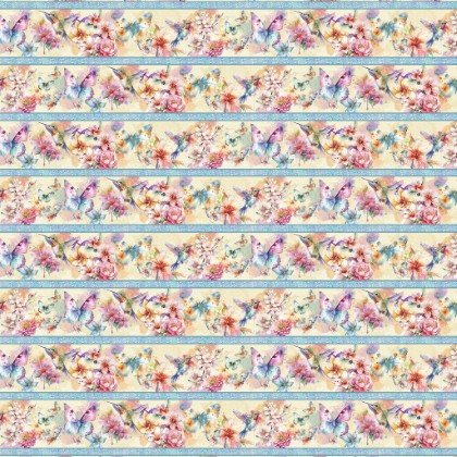 Lumin Fabrics - Flight of Fancy - Stripe, Multi