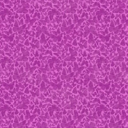 Lumin Fabrics - Flight of Fancy - Butterfly Silhouette, Magenta