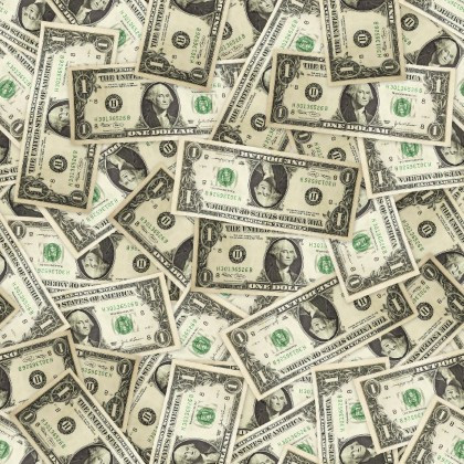 David Textiles - Foust Exclusives - Dollar Bills, Green