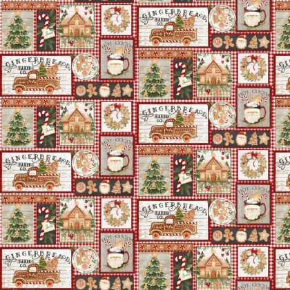 3 Wishes - Very Merry Gingerbread - Gingerbread Patch, Multi