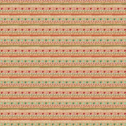 3 Wishes - Very Merry Gingerbread - Iced Candy Stripe, Tan