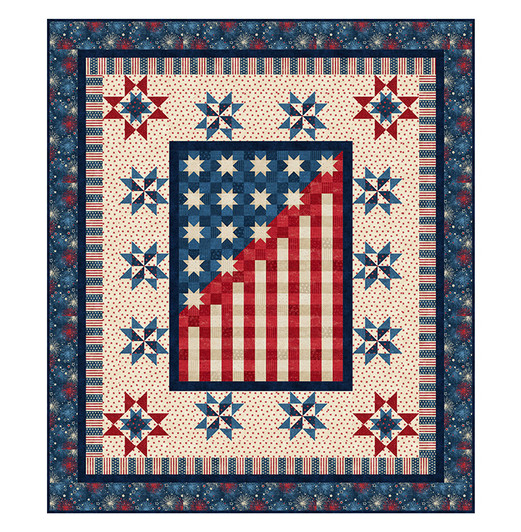 Northcott - Digital Quilt Top - Celebration of Stars -  Shop Sample