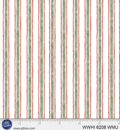 P & B Textiles - Woodland Whispers - Watercolor Stripe, Multi