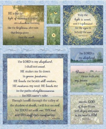Timeless Treasures - Green Pastures - 36" Green Pastures Panel, Pasture