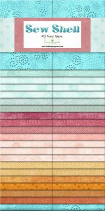 Wilmington Prints - 40 Karat Gems - Sew Shell, Multi