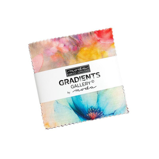 Moda - Mini Charms - Gradients Gallery - 40 - 2 1/2" Squares