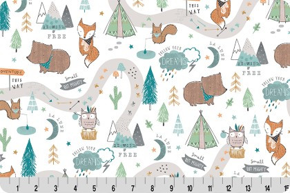 Shannon Fabrics - Cuddle Prints - Adventure Time, Multi