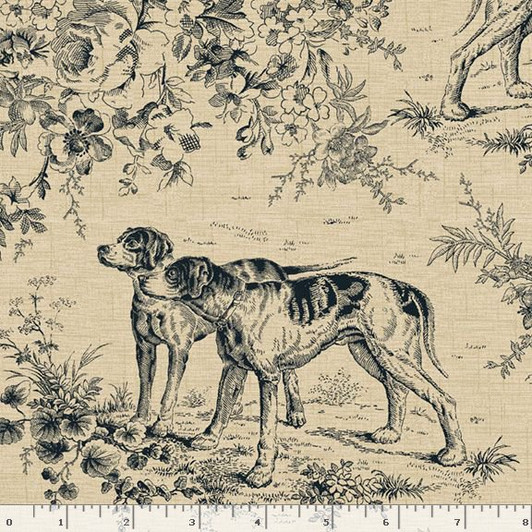 Marcus Fabrics - The Groundskeeper - Hound Toile, Tan