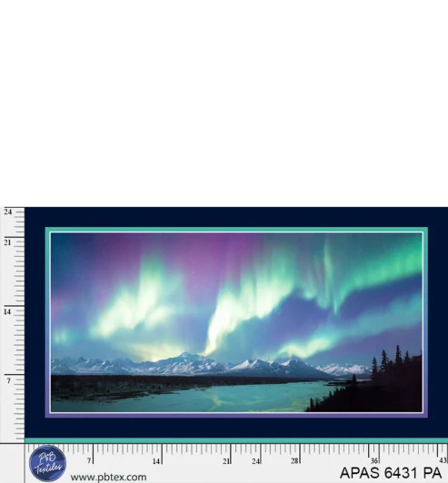 P & B Textiles - Aurora’s Passage - 24" River of Light Panel