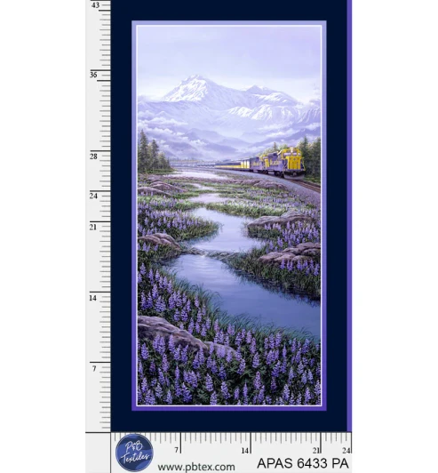 P & B Textiles - Aurora’s Passage - 24" Great Land Passage Panel