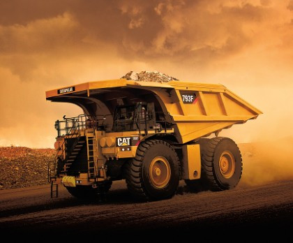 Riley Blake - CATERPILLAR® - 36" Dump Truck Panel