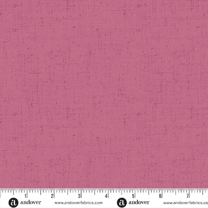 Andover Fabrics - Cottage Cloth III - Vintage Blender, Raspberry